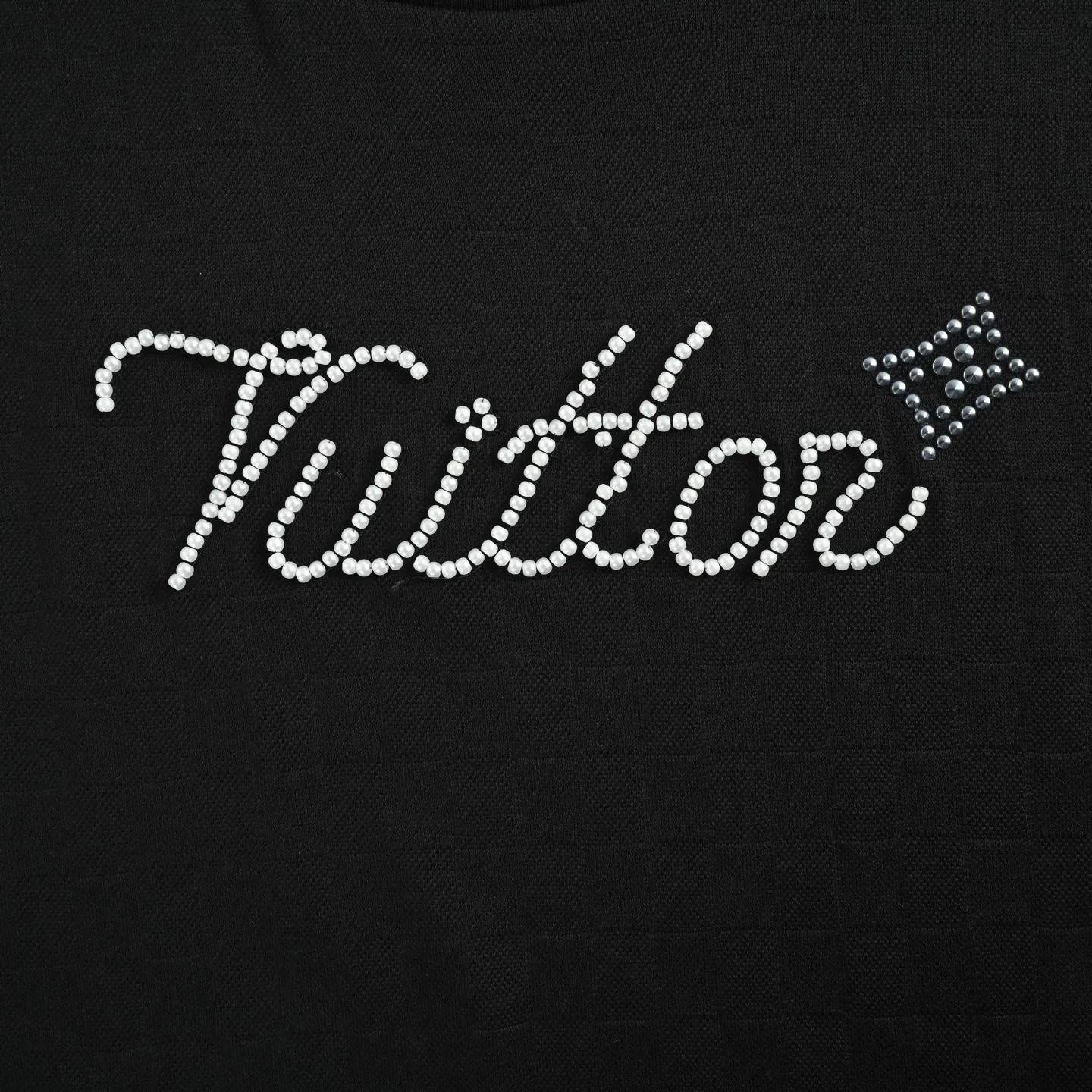 Louis Vuitton/Louis Vuitton suffix beaded checkerboard short sleeves